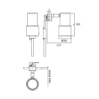 Emco System2 Светильник на зеркало, круглый, цвет хром 3595 001 01