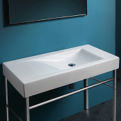 Simas Frozen Раковина подвесная 100х50 см, без перелива и отвер. под смеситель, цвет: белый глянц. FZ12bi*0