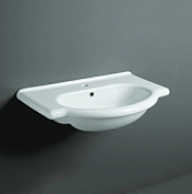 Simas Top e lavabi d'Arredo Раковина подвесная 78х51 см, 1 отверстие под смес., цвет: белый глянц. TOP 63 bi*1