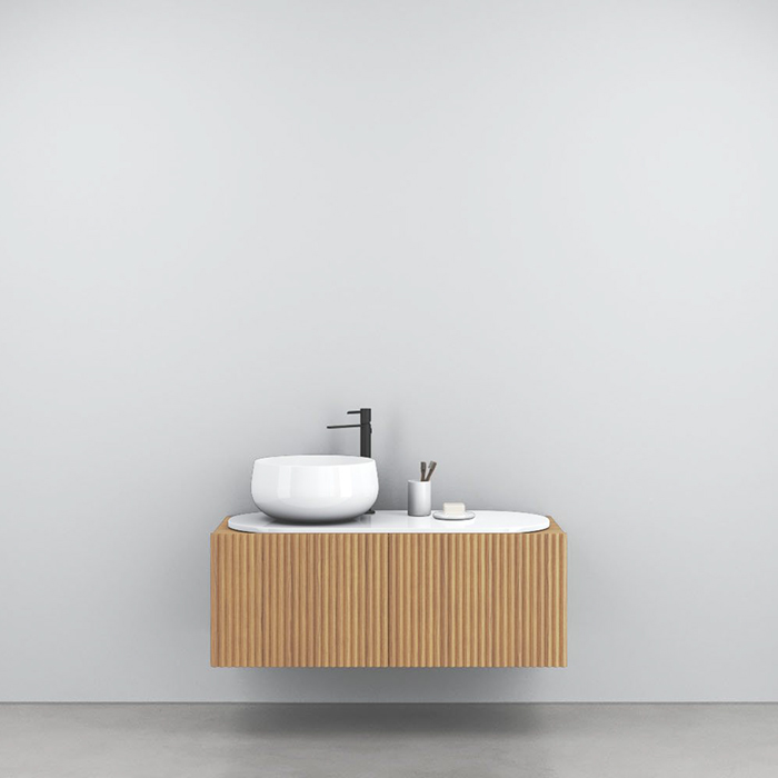 Cielo Delfo Тумба с дверцей, с отверстиями, цвет: Rovere Naturale DECDERN