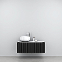 Cielo Delfo Тумба с дверцей, с отверстиями, цвет: Rovere Nero DECDERO