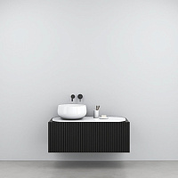 Cielo Delfo Тумба с дверцей, с отверстиями, цвет: Rovere Nero DECDERO