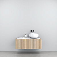 Cielo Delfo Тумба с дверцей, с отверстиями, цвет: Rovere Sbiancato DECDERS