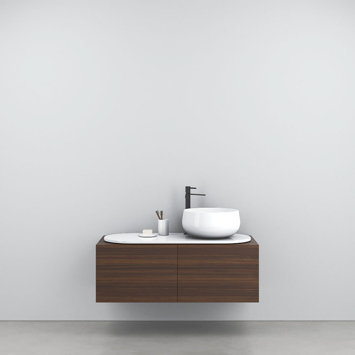 Cielo Delfo Тумба с деревянной отделкой, с отверстиями, цвет: Eucalipto DECEEU