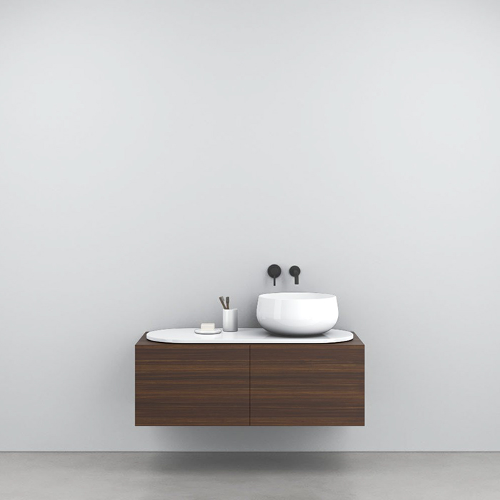 Cielo Delfo Тумба с деревянной отделкой, с отверстиями, цвет: Eucalipto DECEEU