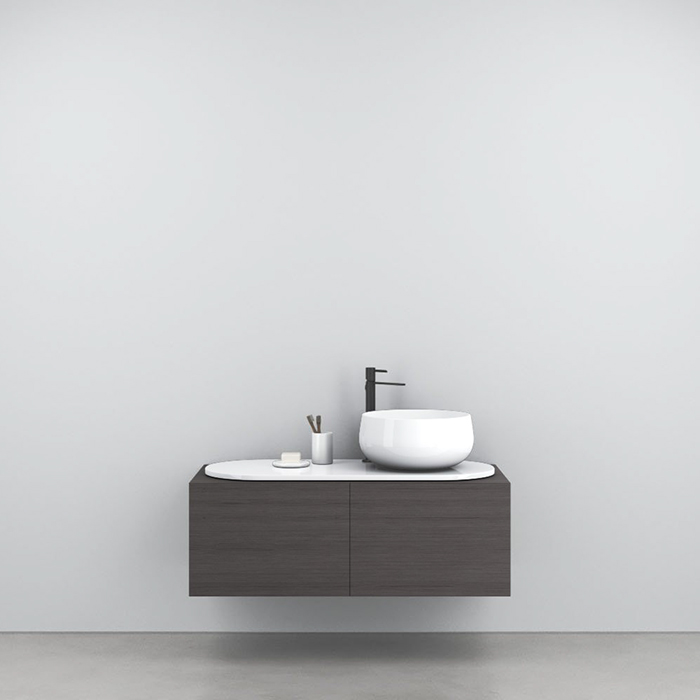 Cielo Delfo Тумба с деревянной отделкой, цвет: Rovere Grigio DECESFRG