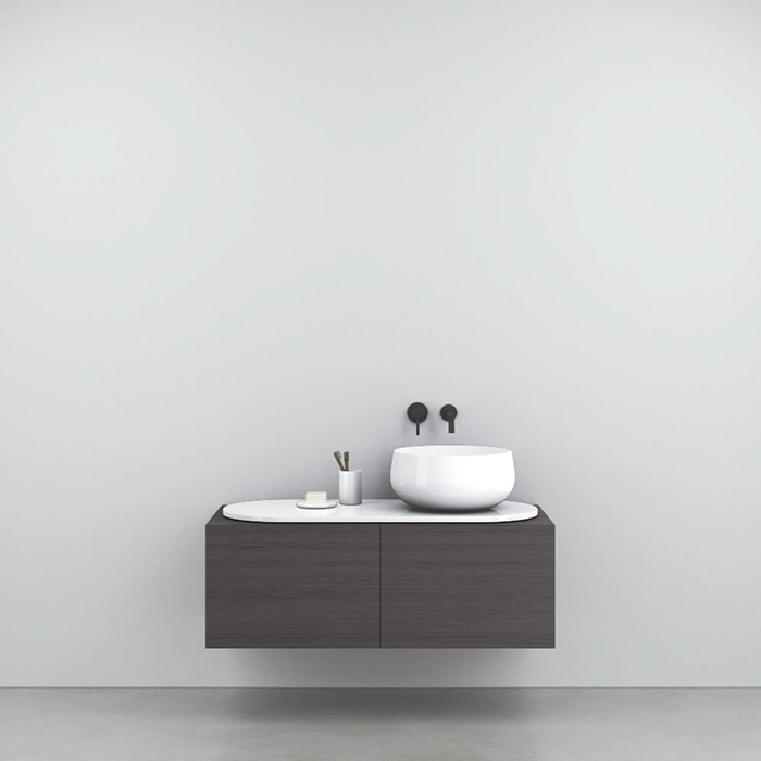 Cielo Delfo Тумба с деревянной отделкой, цвет: Rovere Grigio DECESFRG