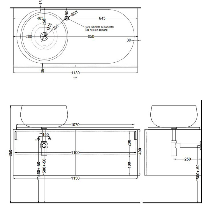 Cielo Delfo Тумба с деревянной отделкой, цвет: Rovere Sbiancato DECESFRS