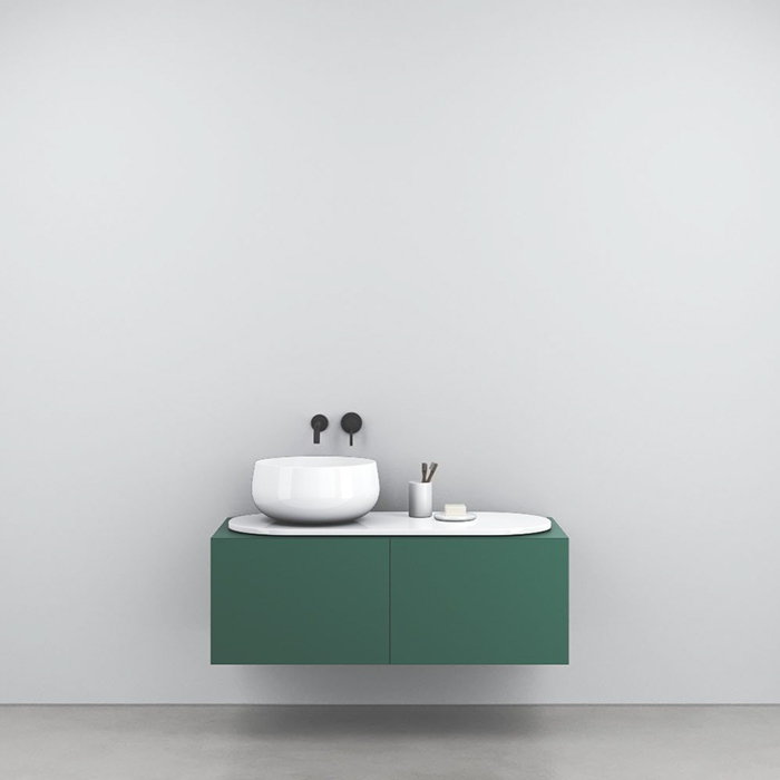 Cielo Delfo Тумба крашенная, с отверстиями, цвет: Muschio DECLMU