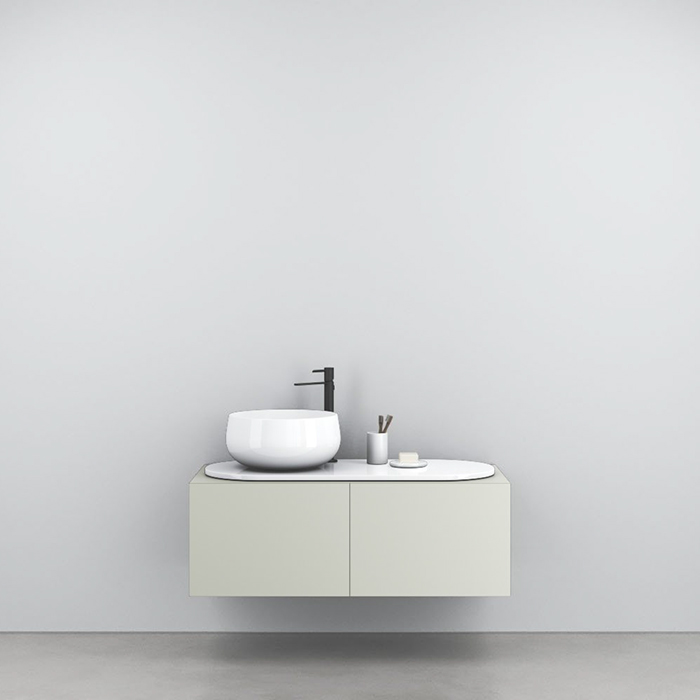 Cielo Delfo Тумба крашенная, с отверстиями, цвет: Pomice DECLPM