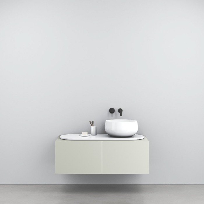 Cielo Delfo Тумба крашенная, с отверстиями, цвет: Pomice DECLPM