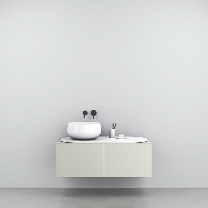 Cielo Delfo Тумба крашенная, с отверстиями, цвет: Pomice DECLPM