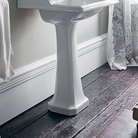 Burlington Edwardian Пьедестал для раковины B1/B2/B4/B5, напольный 68h см, цвет: белый глянцевый P1