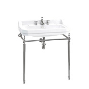 Burlington Edwardian Консоль под раковину B18 1TH, напольная 72х42,5х74,5h см, цвет: хром глянцевый T50 CHR