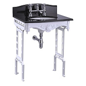 Burlington Georgian Консоль под раковину B14, напольная 60х52,8х78,5h см, цвет: белый матовый T43 WHI