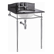 Burlington Georgian Консоль под раковину B15 1TH, напольная 53,8х50,3х78,5h см, цвет: хром глянцевый T49A CHR