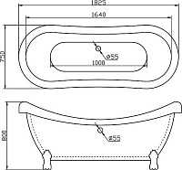 Акриловая ванна BelBagno BB05