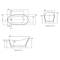 Kerasan Waldorf Ванна акриловая отдельностоящая 167x82 см, со сливом Clic-Clac, цвет: Bianco 743201