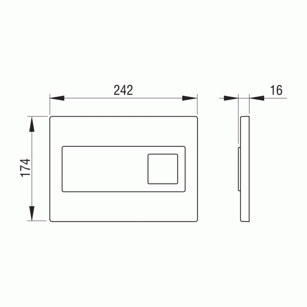 Pestan Fluenta Монтажный стеллаж для подвесного унитаза 55х115h, цвет: черный SET40006356DB