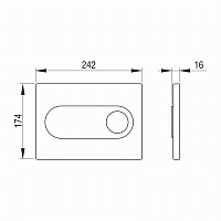 Pestan Fluenta Монтажный стеллаж для подвесного унитаза 55х115h, цвет: черный SET40006356OB