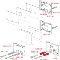 Alcaplast Панель управления, цвет: белый STRIPE-GL1200