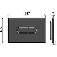 Alcaplast Сенсорная панель управления, цвет: черный NIGHT LIGHT-1