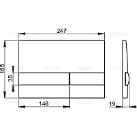 Alcaplast Панель управления, цвет: белый/черный M1730