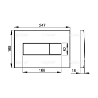 Alcaplast Панель управления, цвет: золотой M375