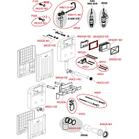 Alcaplast Скрытая система монтажного стеллажа, цвет: белый AM100/850