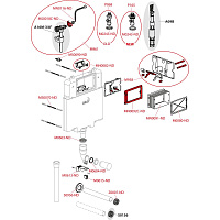 Alcaplast Бачок для унитаза для замуровывания в стену, цвет: белый AM1112