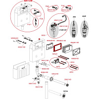 Alcaplast Бачок для замуровывания в стену, цвет: белый AM112W