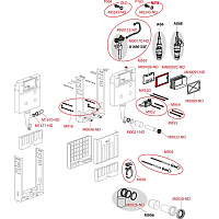 Alcaplast Скрытая система монтажного стеллажа, цвет: белый AM115/1000