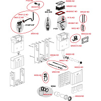 Alcaplast Скрытая система монтажного стеллажа, цвет: белый AM119/850
