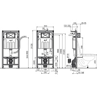 Alcaplast Скрытая система монтажного стеллажа, цвет: черный AM101/1120V