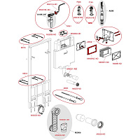 Alcaplast Скрытая система монтажного стеллажа, цвет: черный AM1101/1200