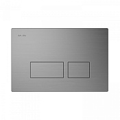 Am.Pm Pro S Кнопка смыва для унитаза, 2 режима, пластик, цвет: никель матовый I047031