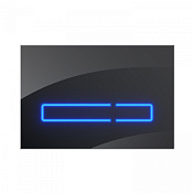 Am.Pm Touch Pro Кнопка смыва для унитаза сенсорная, 2 режима, стекло, цвет: черный глянцевый I0450A38