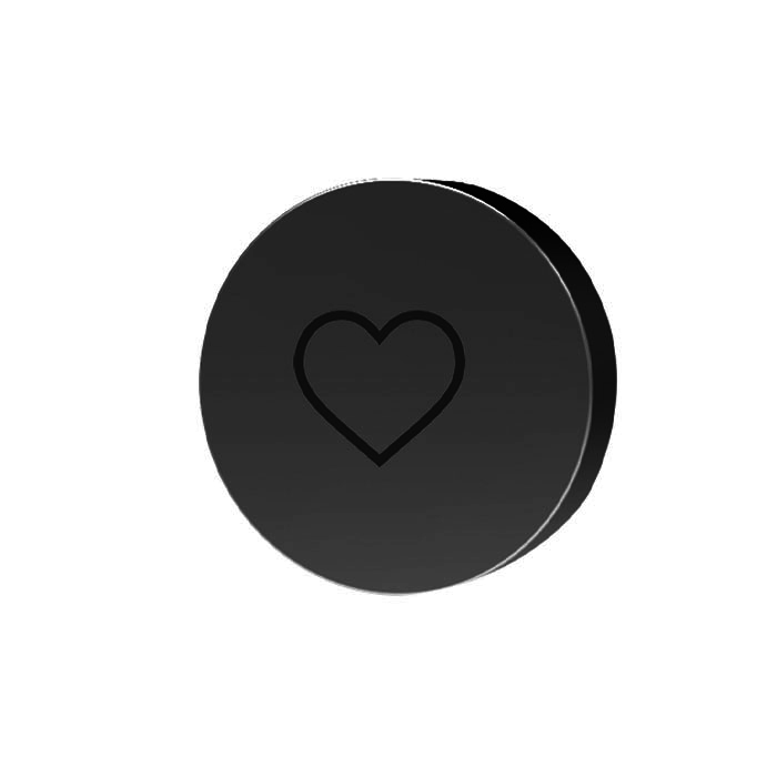 Fima Carlo Frattini Switch Кнопка "сердце", цвет: черный матовый F5980/4NS