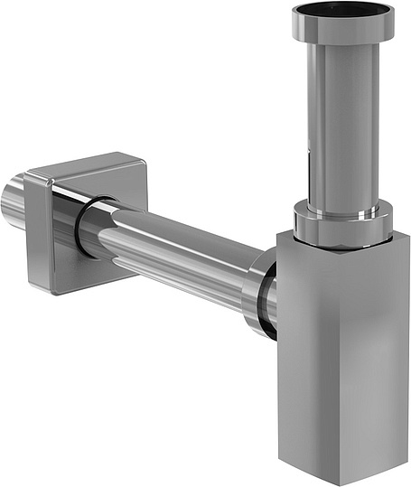 Alcaplast Сифон для умывальника Ø3,2 design, цвет: хром A401