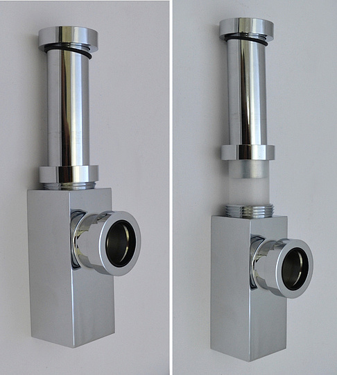 Alcaplast Сифон для умывальника Ø3,2 design, цвет: хром A401