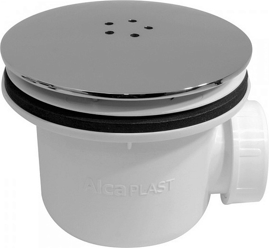 Alcaplast Сифон для душевого поддона, металл lux, цвет: хром A49K