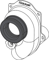 Alcaplast Cифон для писсуара горизонтальный, цвет: белый A45B