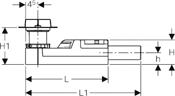 Geberit CleanLine Душевой лоток без решетки DN50 9-20h 154.150.00.1
