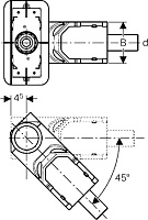 Geberit CleanLine Душевой лоток без решетки DN50 9-20h 154.150.00.1