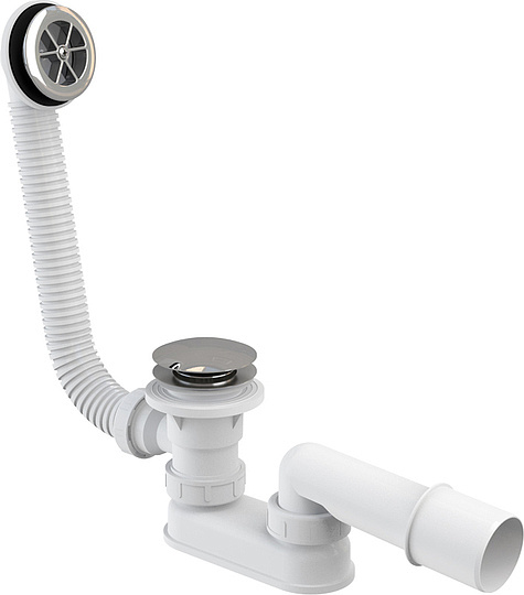 Alcaplast Сифон для душевого поддонa click/clack, цвет: хром A503KM