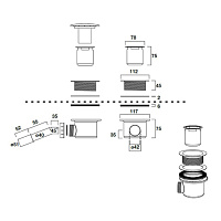 Kerasan Retro Сифон для поддона d9 см, цвет: Oro 905691