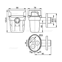 Alcaplast Сифон для сбора конденсата, цвет: белый AKS5