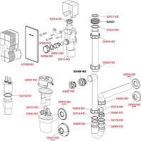 Alcaplast Переходная муфта HT 4/5xG1/2", цвет: белый AKS6