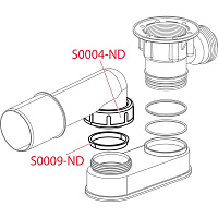 Alcaplast Гидрозатвор сниженный, цвет: белый A531