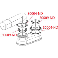 Alcaplast Гидрозатвор, цвет: белый A53-DN40